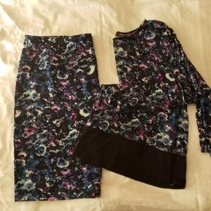 Tunic and mini skirt set